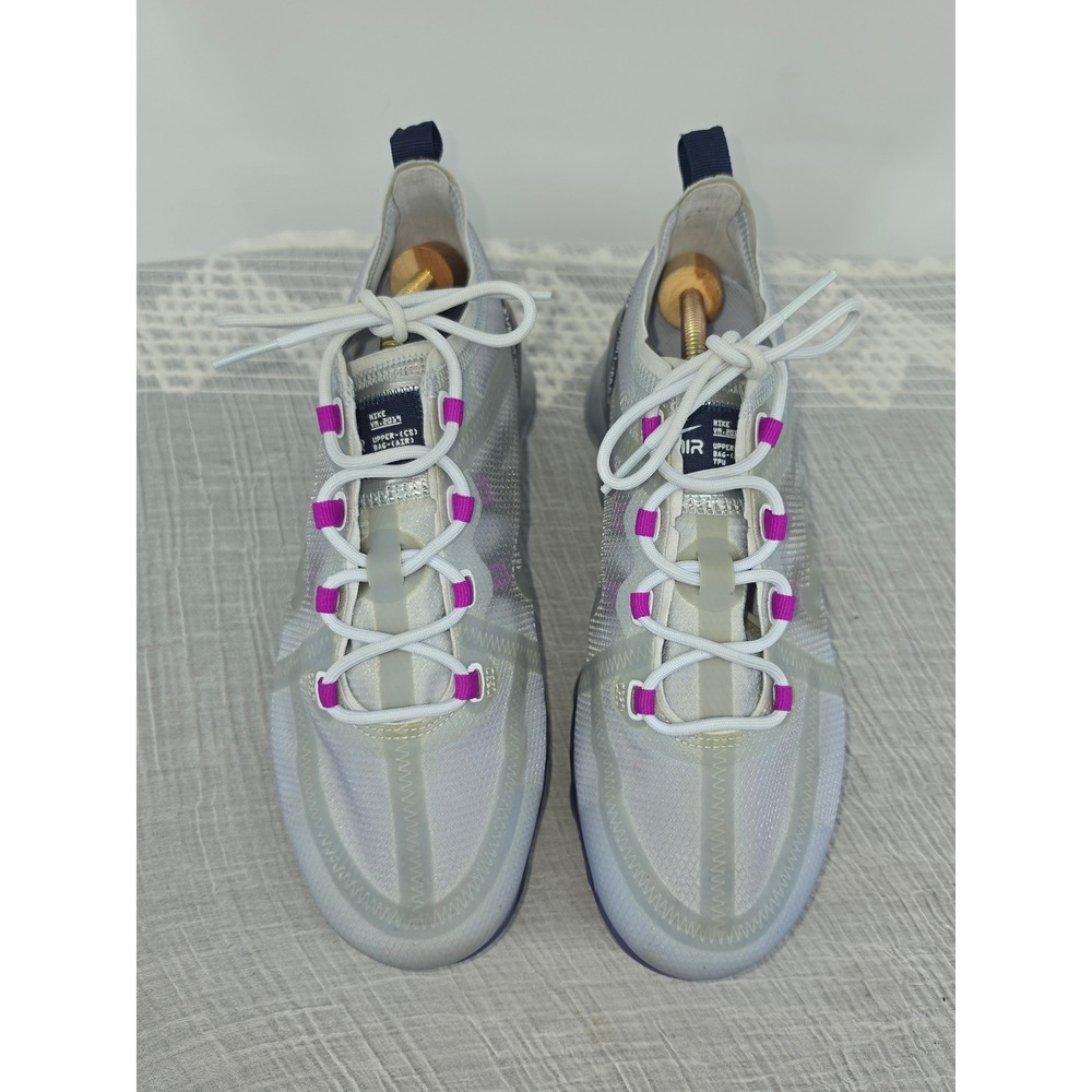 Nike Air VaporMax 2019 Ghost Metallic Silver Fuchsia AR6632-023 Womens 10